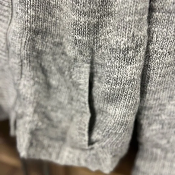 Gap Wool Alpaca Blend Moto Asymmetrical Zip Grandpacore Cardigan Gray Size M NWT - Picture 5 of 9
